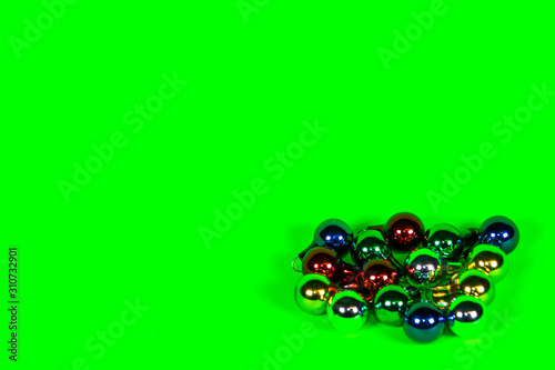 Baubles On Green Screen