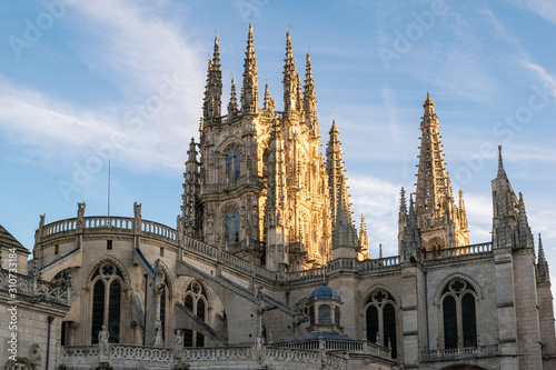 Gothic cathedral of Burgos. Stunning European Gothic. Castilla y Leon, Spain.
