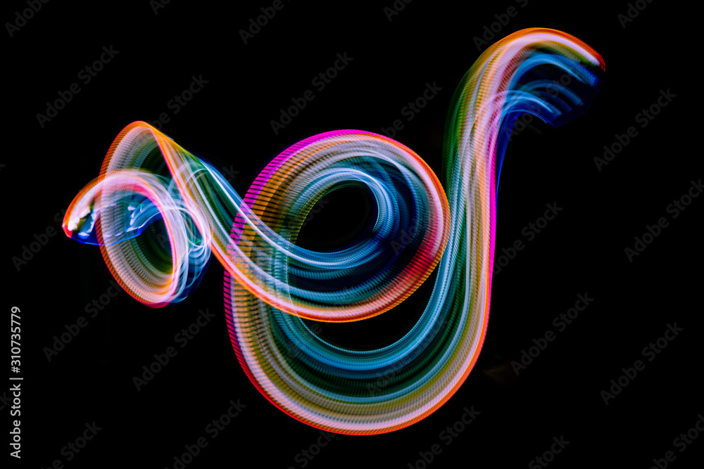 freehand lightpainting - real photo, NO illustration