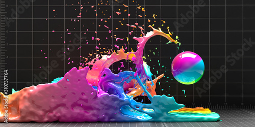 wave of colour