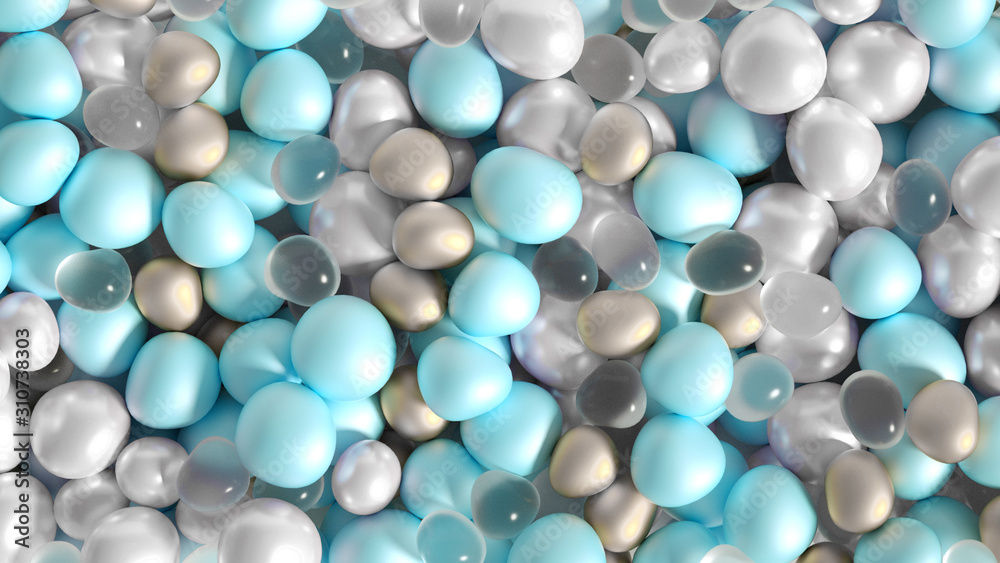 Beautiful background with beads, particles and simulation. 3d illustration, 3d rendering. Beautiful background with beads, particles and simulation. 3d illustration, 3d rendering.