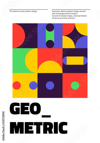 Abstract Geometry Poster Design