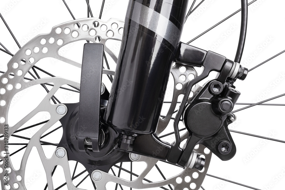 bike front wheel brakes - obrazy, fototapety, plakaty 