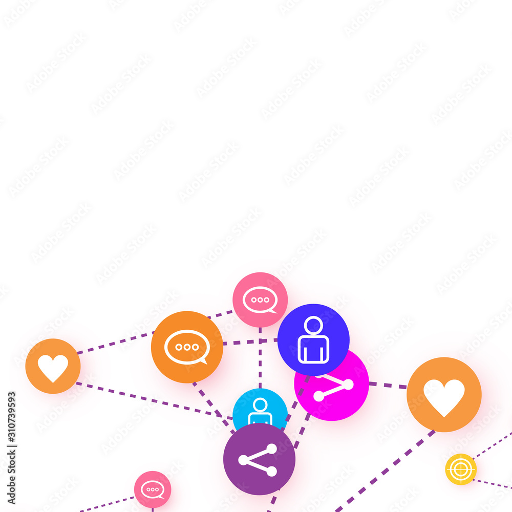 Social media marketing, Communication concept. Social media marketing, Communication concept.