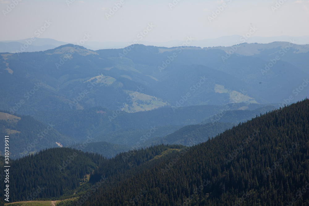 panoramic view of the mountains