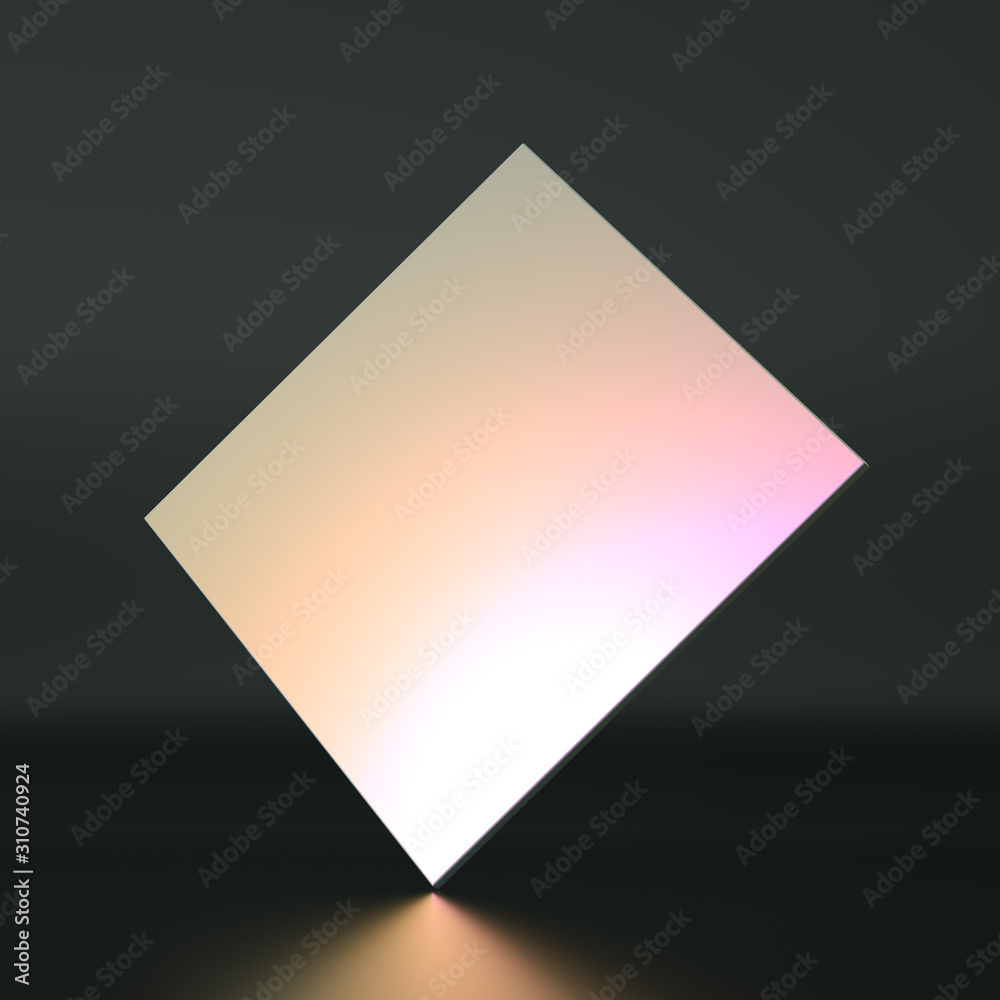 Beautiful background with geometric shape. 3d illustration, 3d rendering.