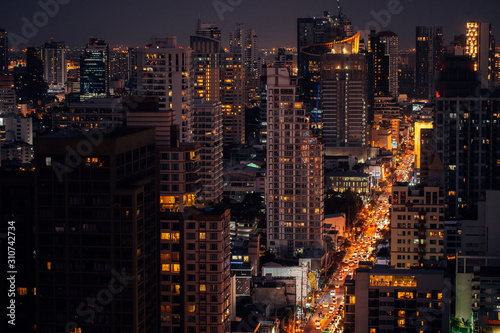 Wallpaper Mural Beautiful colourful sunset in the city Torontodigital.ca