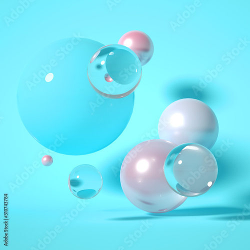Beautiful background with geometric shape. 3d illustration, 3d rendering.