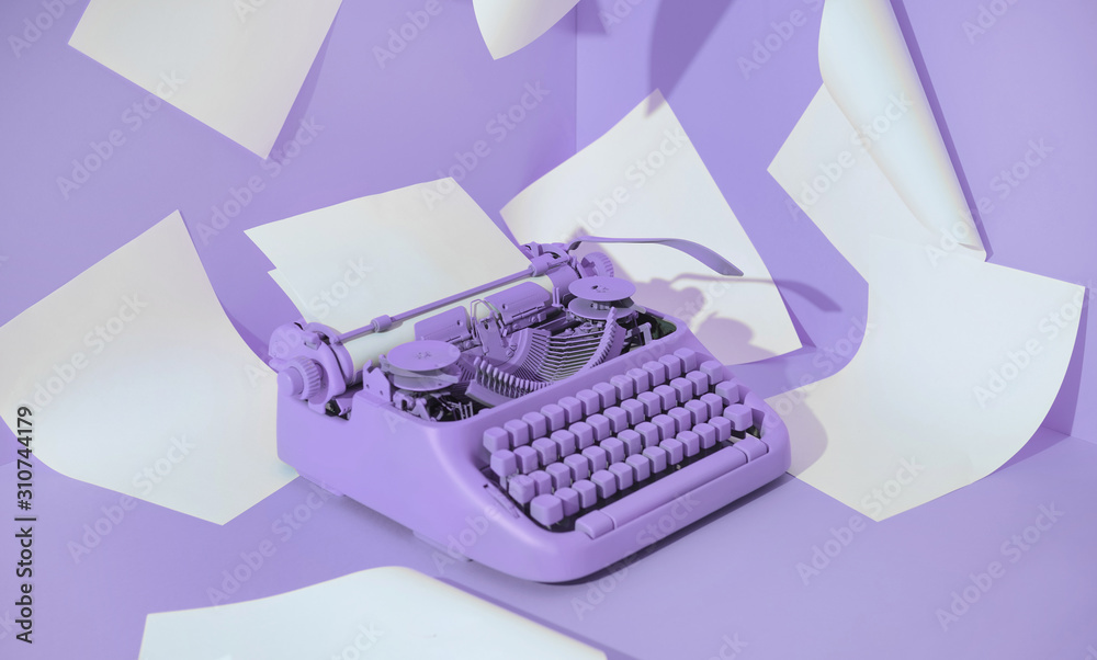 Violet Office Typewriter.