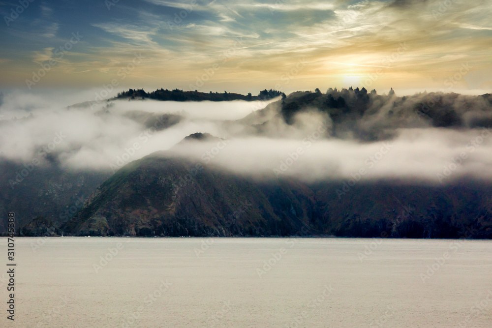 Magical  mystical trip sailing through Cooks Strait in low cloud mist fog and heavy rain