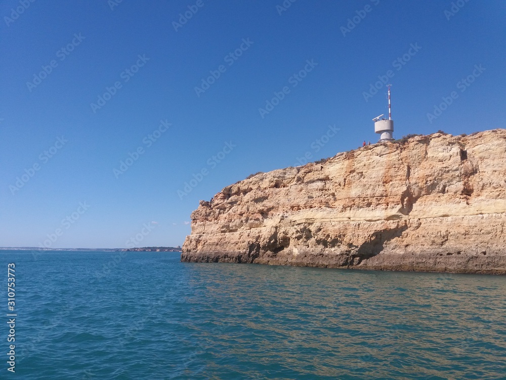 lighthouse on coast of portugal