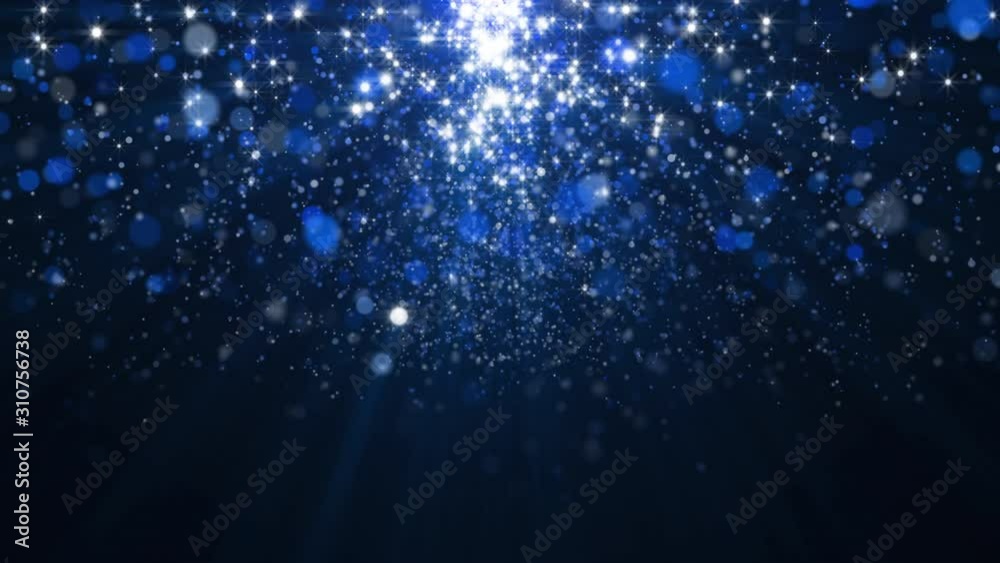 Blue glitter texture sparkles flying on dark background. 4k glittering footage. Abstract animation backdrop. Blue glitter texture sparkles flying on dark background. 4k glittering footage. Abstract animation backdrop.