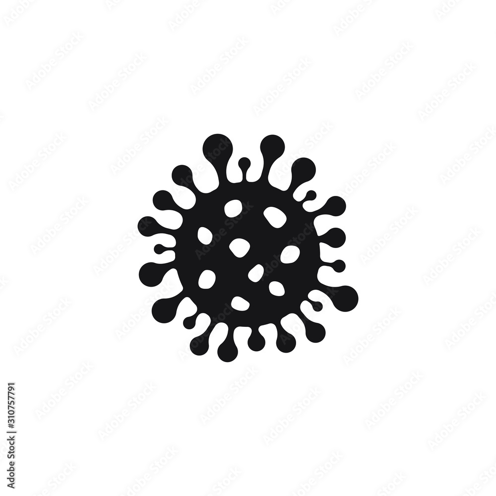 Danger bacteria icon design isolated on white background. Vector illustration Danger bacteria icon design isolated on white background. Vector illustration