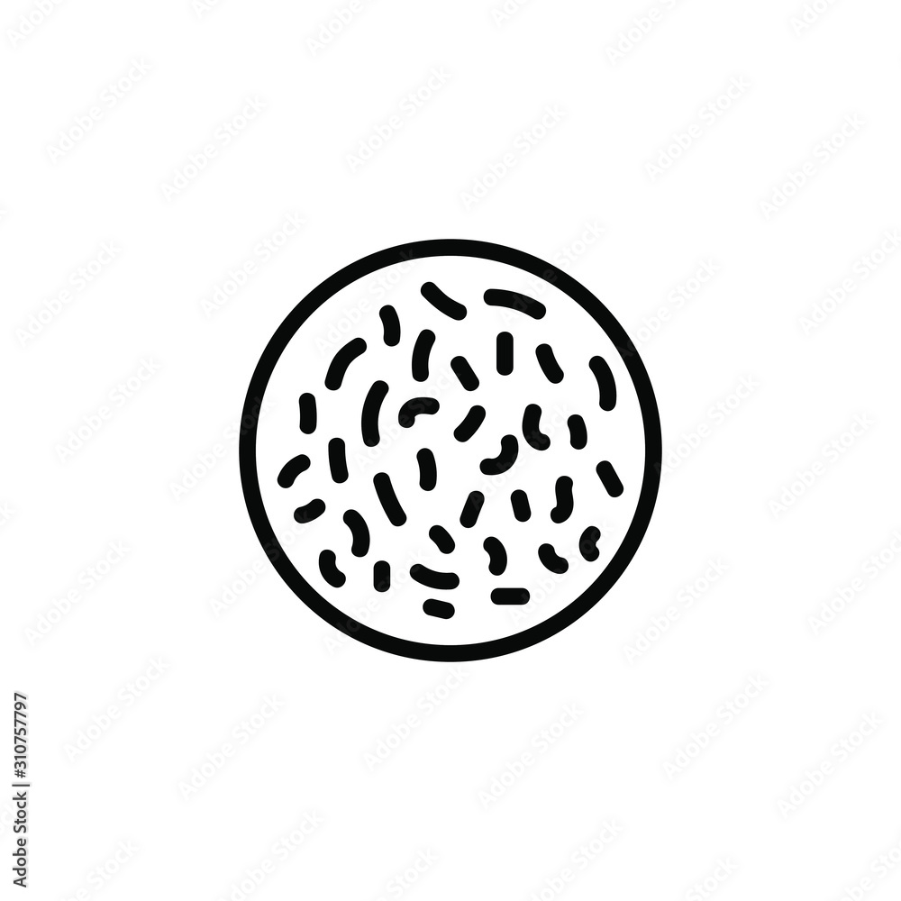 Danger bacteria icon design isolated on white background. Vector illustration Danger bacteria icon design isolated on white background. Vector illustration