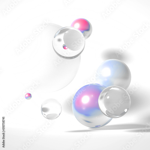 Beautiful background with geometric shape. 3d illustration  3d rendering.