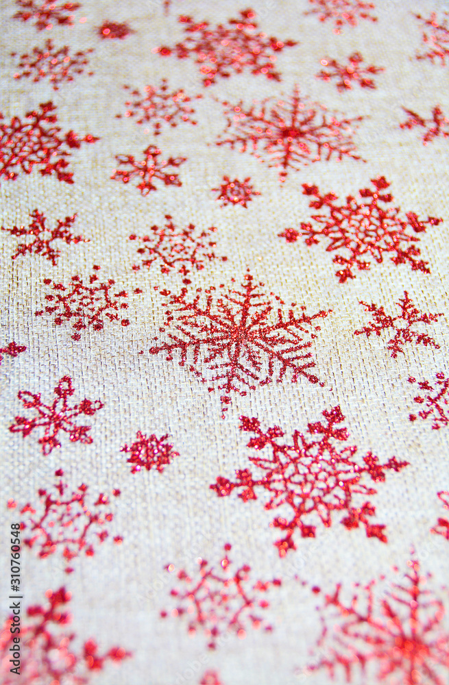 fabric with red stars