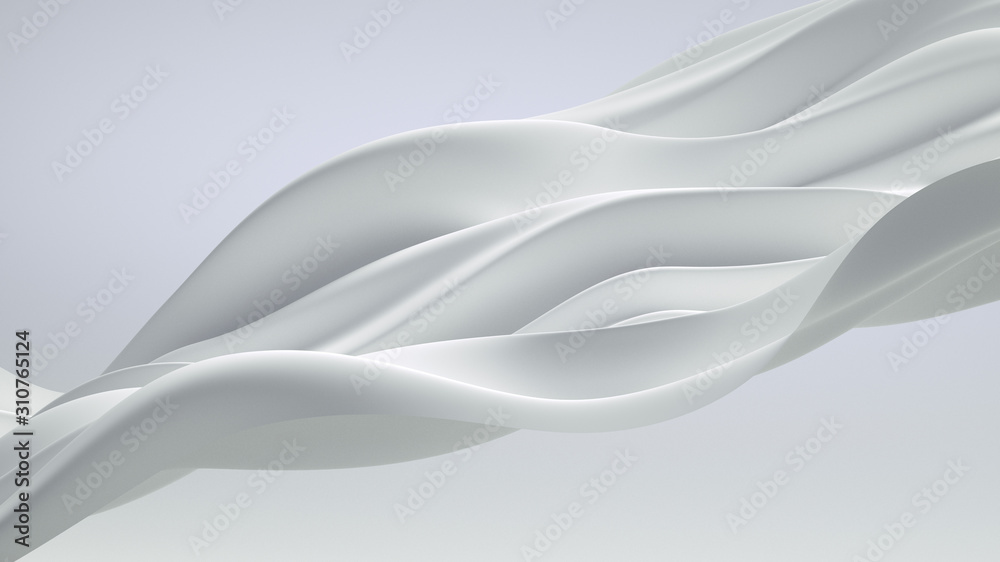 Beautiful luxury elegant backdrop with silk fabric drapery. 3d illustration, 3d rendering.