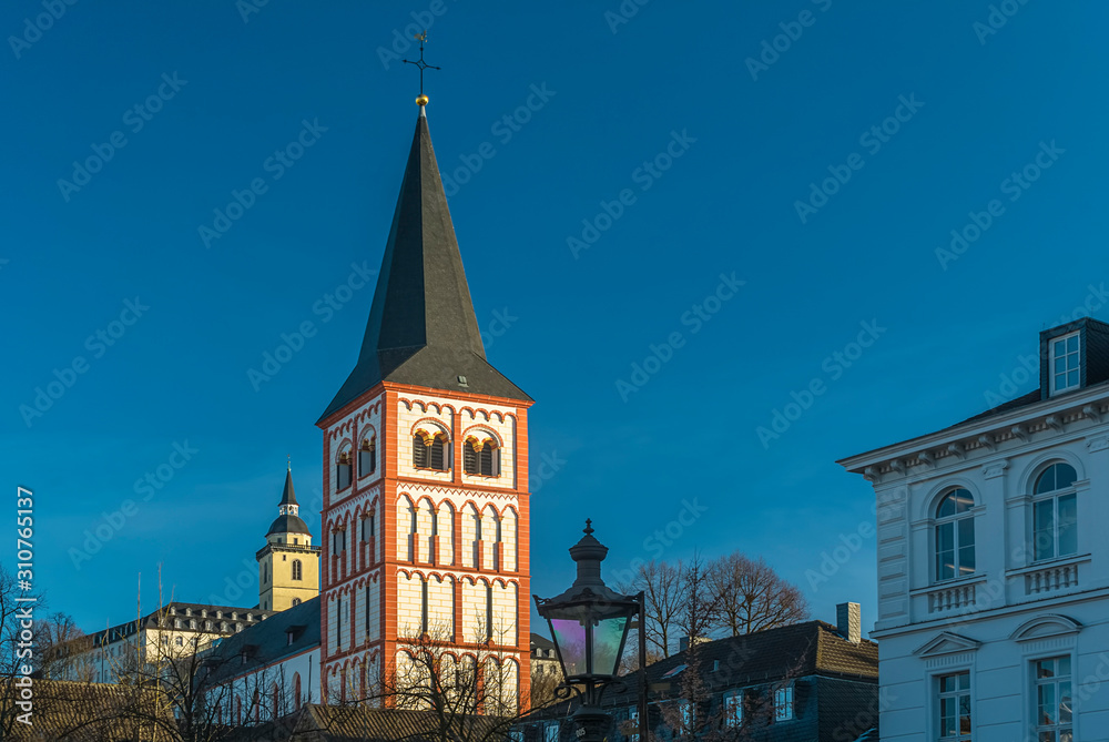 St. Servatius Church and Michaelsberg Monastery in Siegburg , Germany 