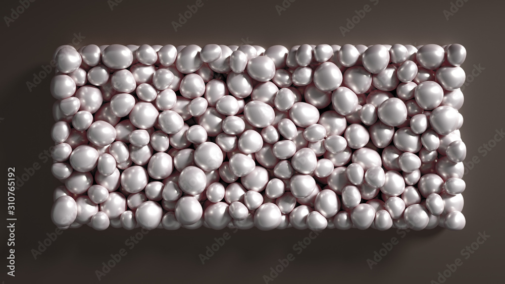 Beautiful background with beads, particles and simulation. 3d illustration, 3d rendering. Beautiful background with beads, particles and simulation. 3d illustration, 3d rendering.