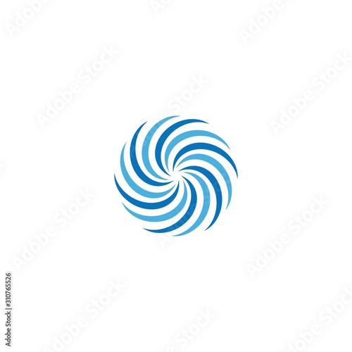 Business logo, vortex, wave and spiral icon