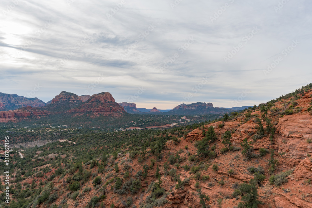 Sunny view of the beautiful landscape of Sedona