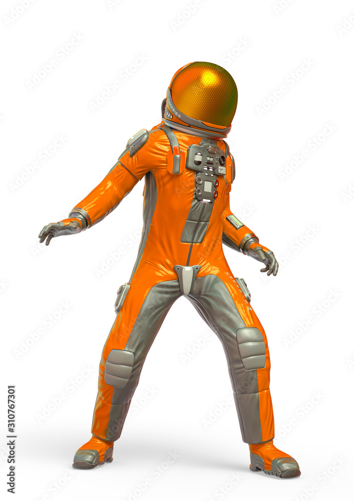 astronaut explorer exploring in white background astronaut explorer exploring in white background