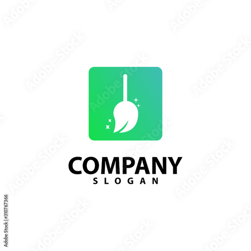 Clean Logo Template, Design Vector Illustration Icon