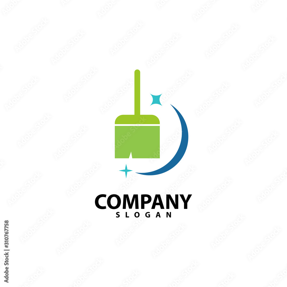 Clean Logo Template, Design Vector Illustration Icon