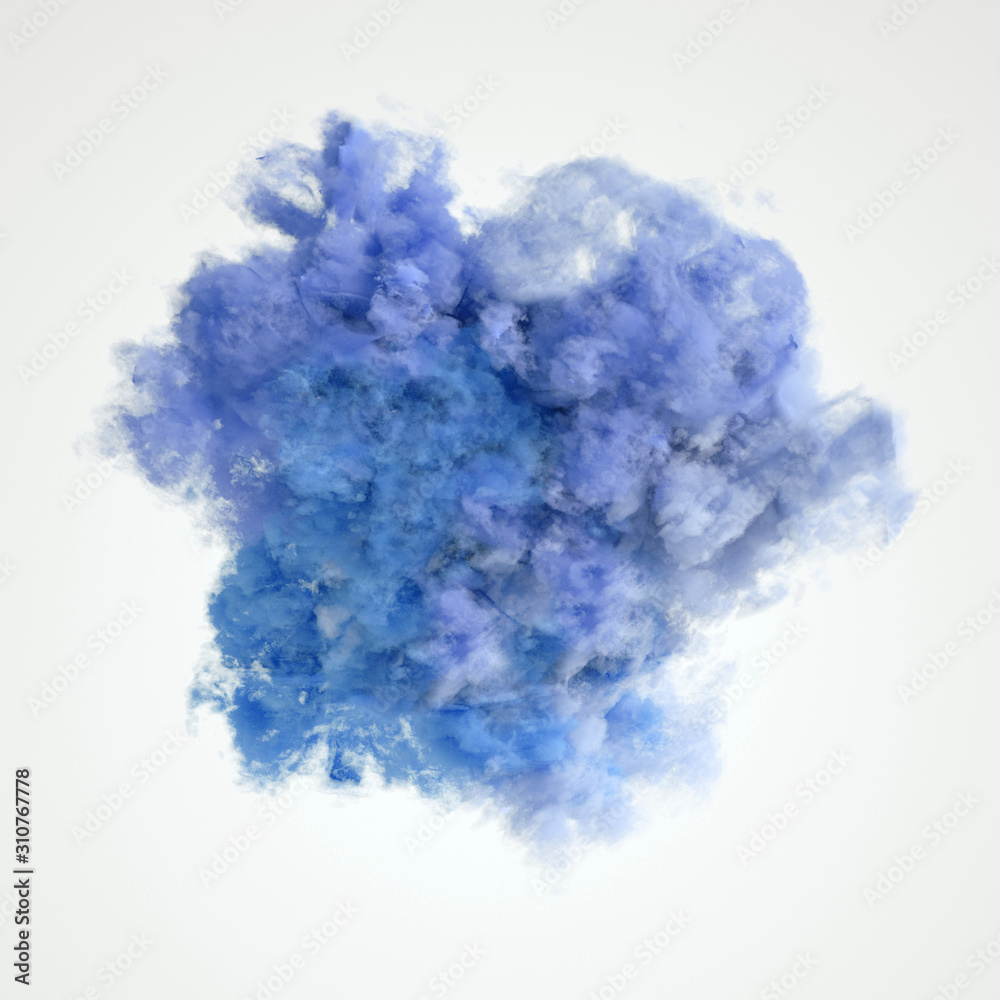 Fototapeta premium Beautiful background with purple smoke and steam. 3d illustration, 3d rendering.