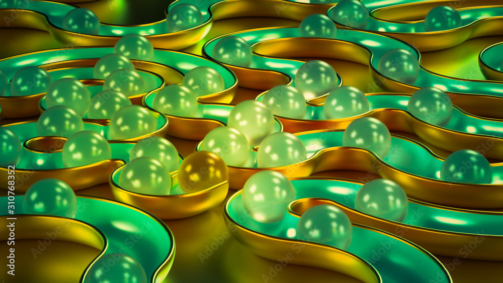 Obraz premium Elegant minimal background. 3d illustration, 3d rendering.