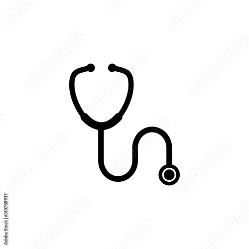 Stethoscope icon logo. Vector illustration