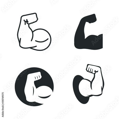 muscle icon template color editable. muscle symbol vector sign isolated on white background illustration for graphic and web design.