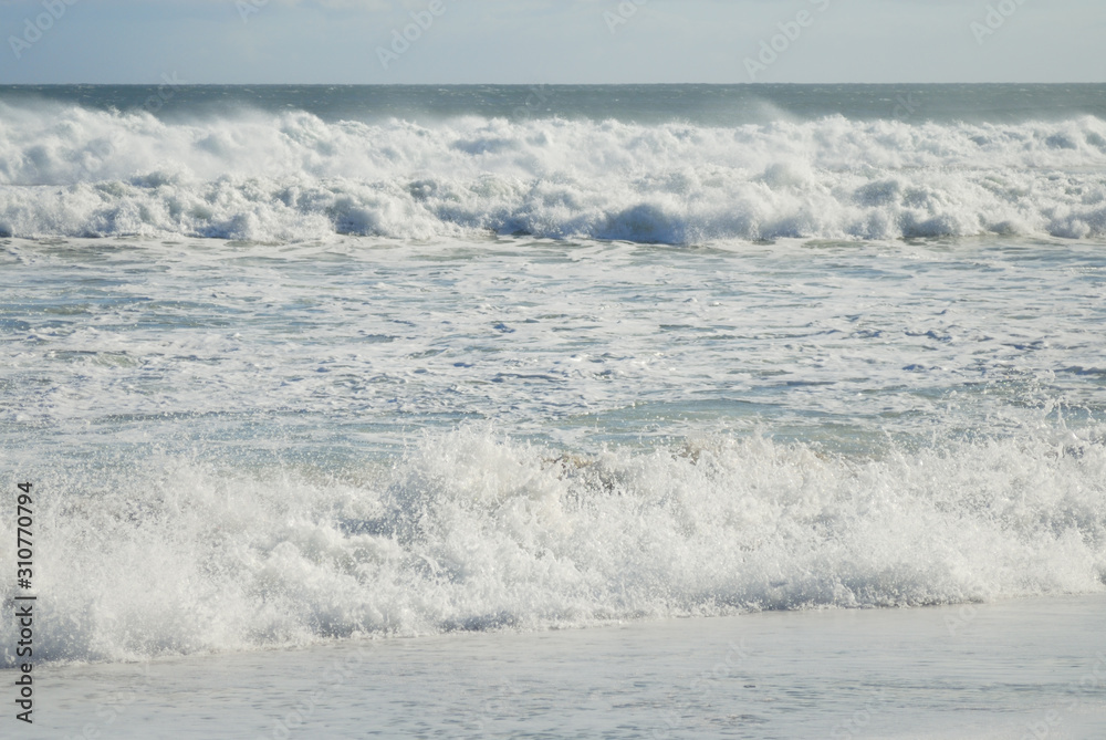 Obraz premium Materiał fal morskich