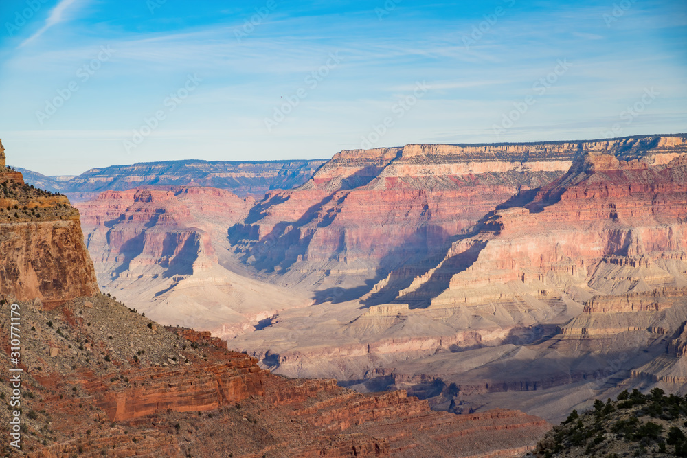 Beautiful landscape of the Hermit Trail, Grand Canyon National Park