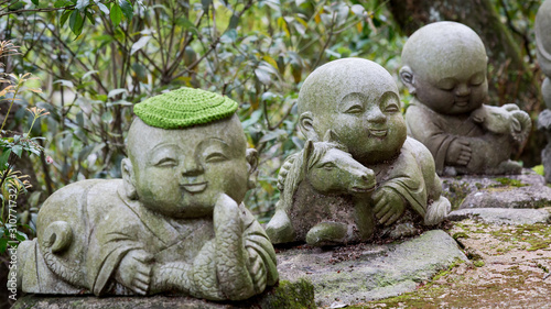 Japan, Miyajima island, statues