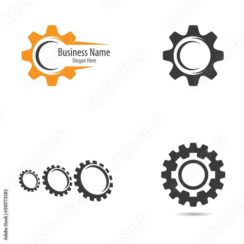 Gear logo vector icon