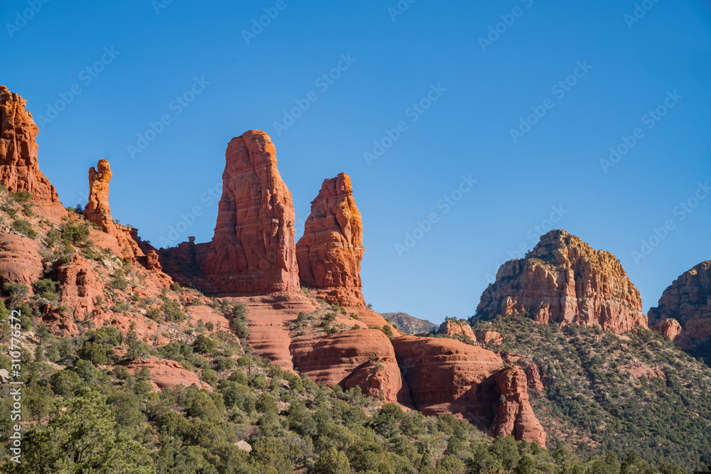 Sunny view of the beautiful landscape of Sedona