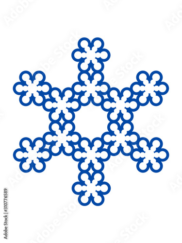Stern form Schneeflocke 