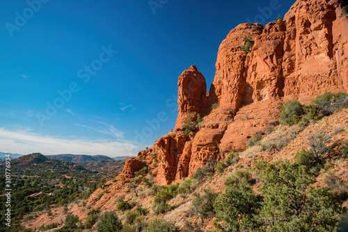 Sunny view of the beautiful landscape of Sedona