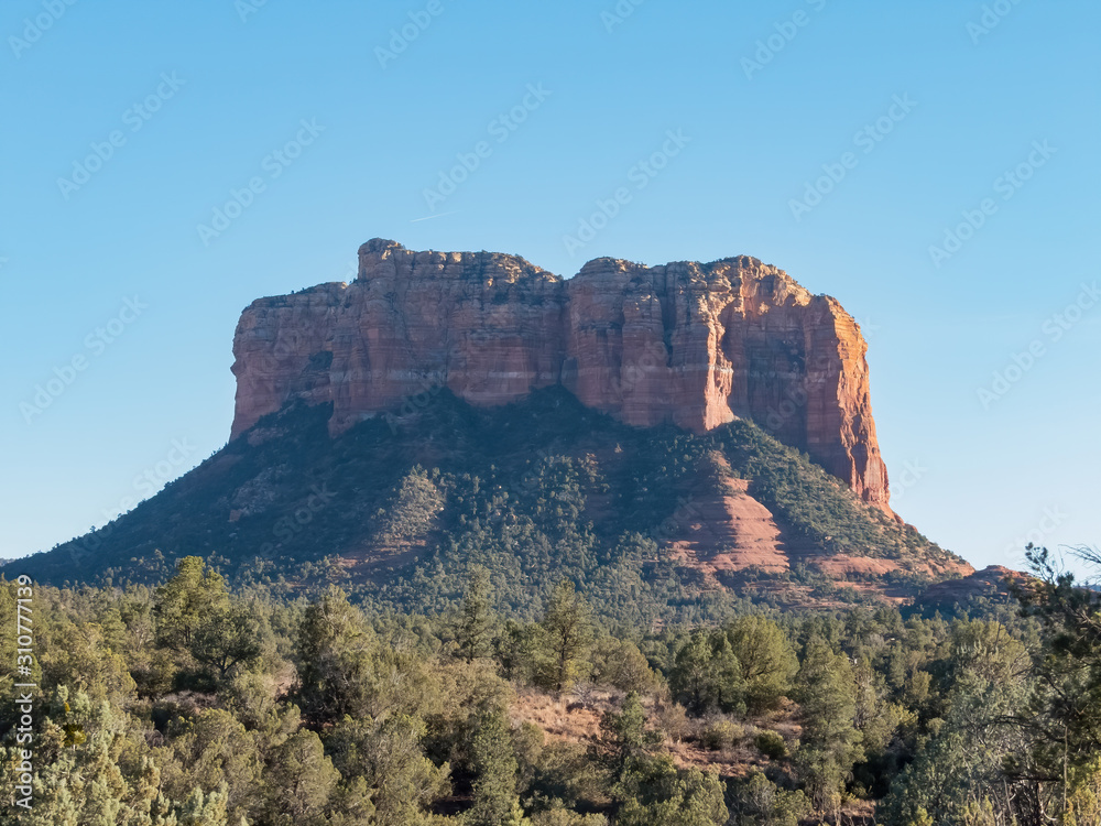 Sunny view of the beautiful Bell Rock, landscape of Sedona Sunny view of the beautiful Bell Rock, landscape of Sedona