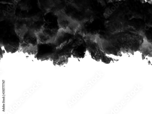 Cloud isolated, steam, smoke. 3d illustration, 3d rendering.