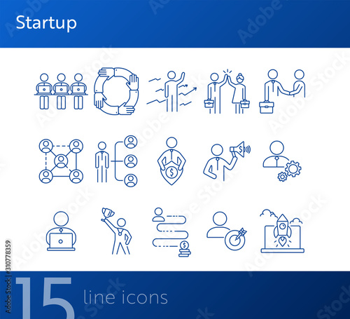 Starting business icons