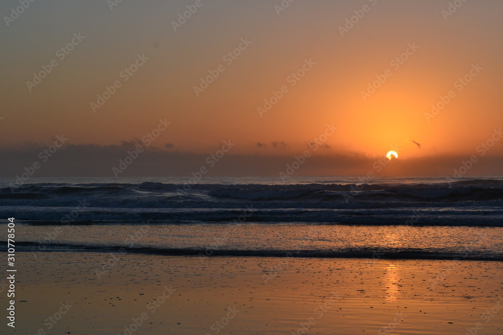 Summer Sunrise On The Beach At Saint Augustine, Florida