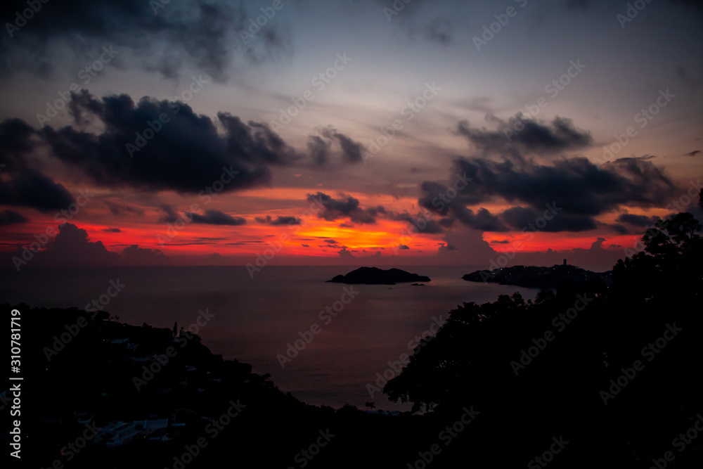 Fototapeta premium Atardecer de Acapulco