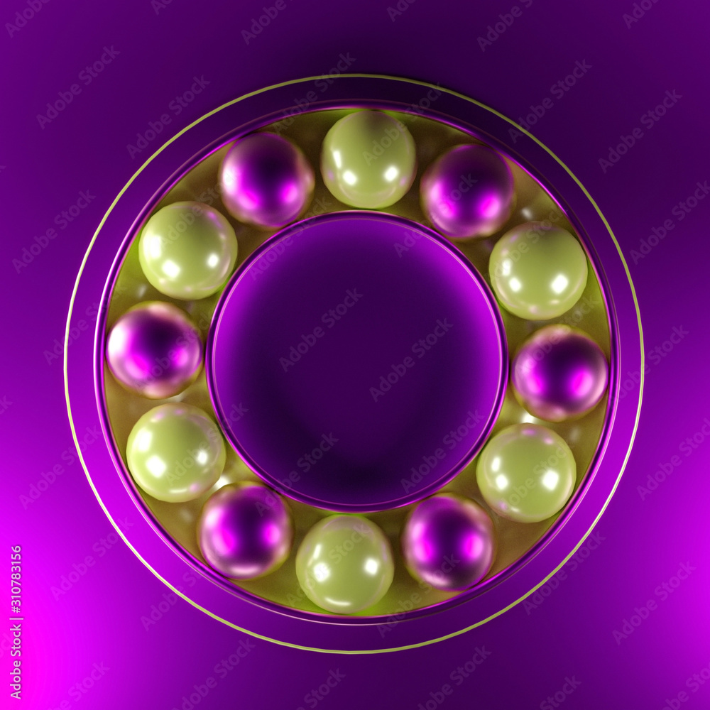 Obraz premium Elegant minimal background. 3d illustration, 3d rendering.