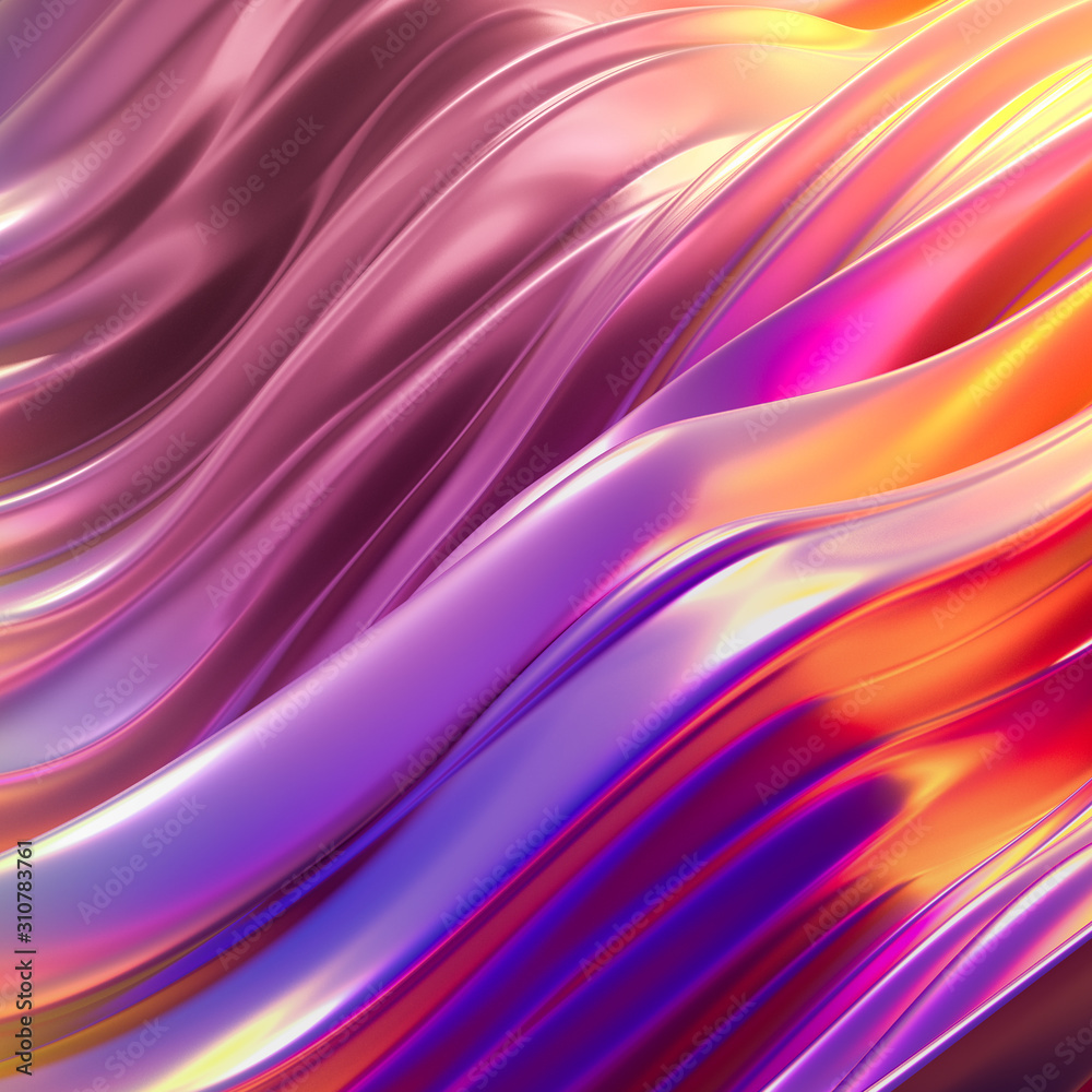 Obraz premium Beautiful luxury elegant backdrop with silk fabric drapery. 3d illustration, 3d rendering.