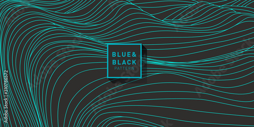 Blue and Black Pattern