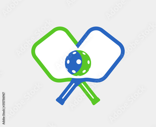 Pickleball sport symbol