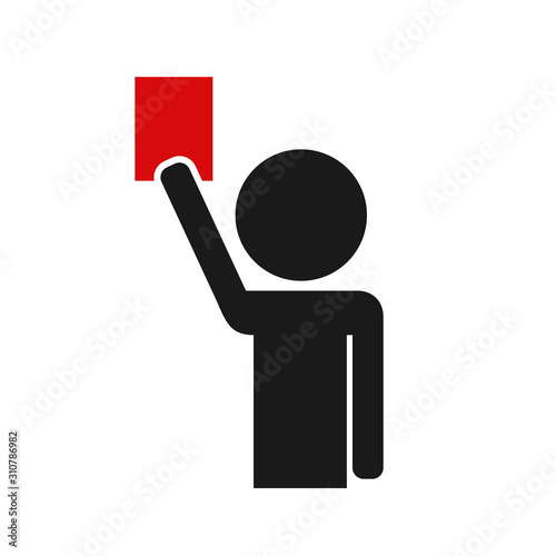 referee and red card