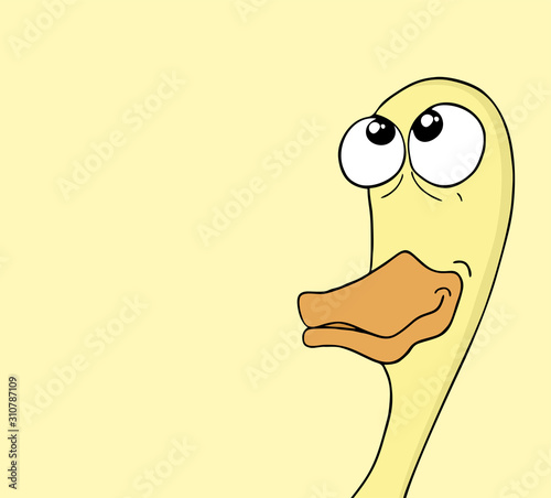 Funny duck illustration
